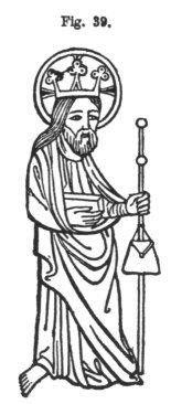 Picture of Popish Image of God the Father with Clover Crown
