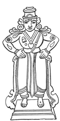 Picture of Vishnu with Symbolic Heart